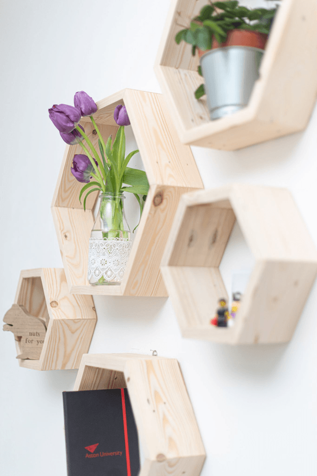 Honey Comb Shelves